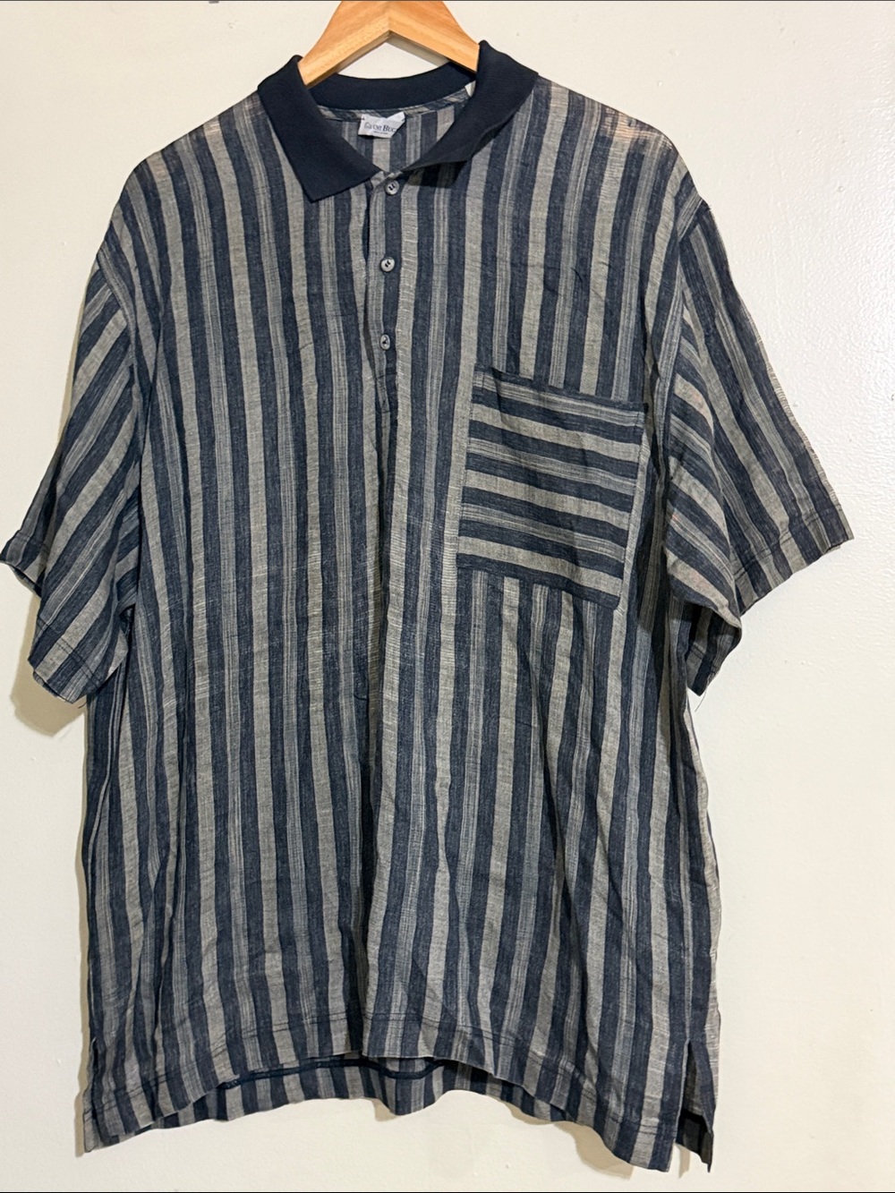 Vintage Gianni Bugli Milano linen blend shirt